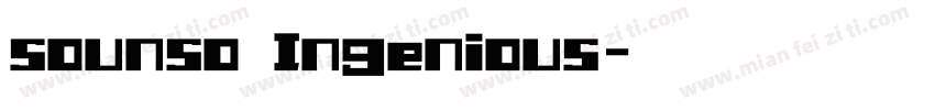 sounso Ingenious字体转换